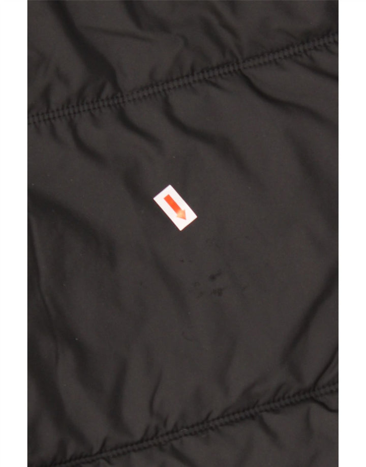 JACK WOLFSKIN Wattierte Herrenjacke mit Kapuze, UK 40, Mittelschwarz, Polyester