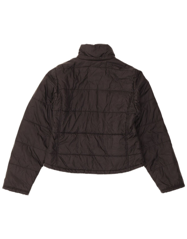Onyx Damen Wattierte Jacke IT 40 Small Schwarz Polyamid
