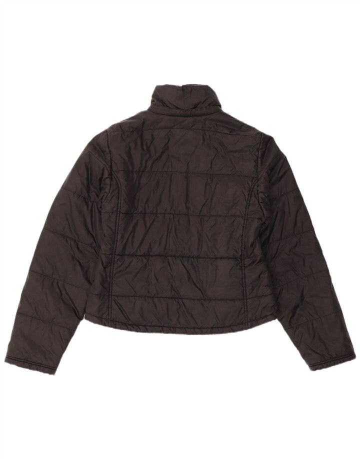 Onyx Damen Wattierte Jacke IT 40 Small Schwarz Polyamid