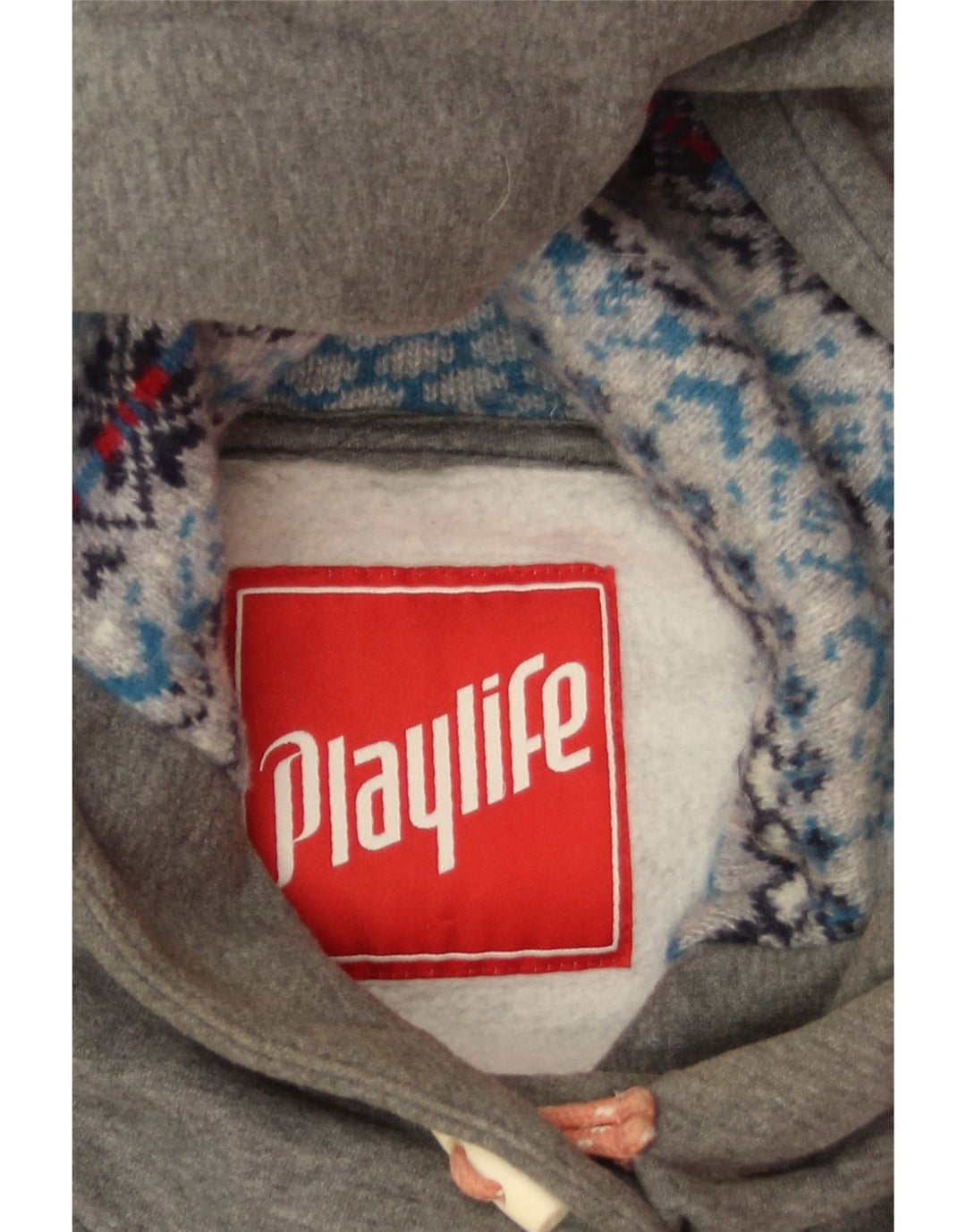 Playlife Damen Kapuzenpullover UK 10 Small Grau