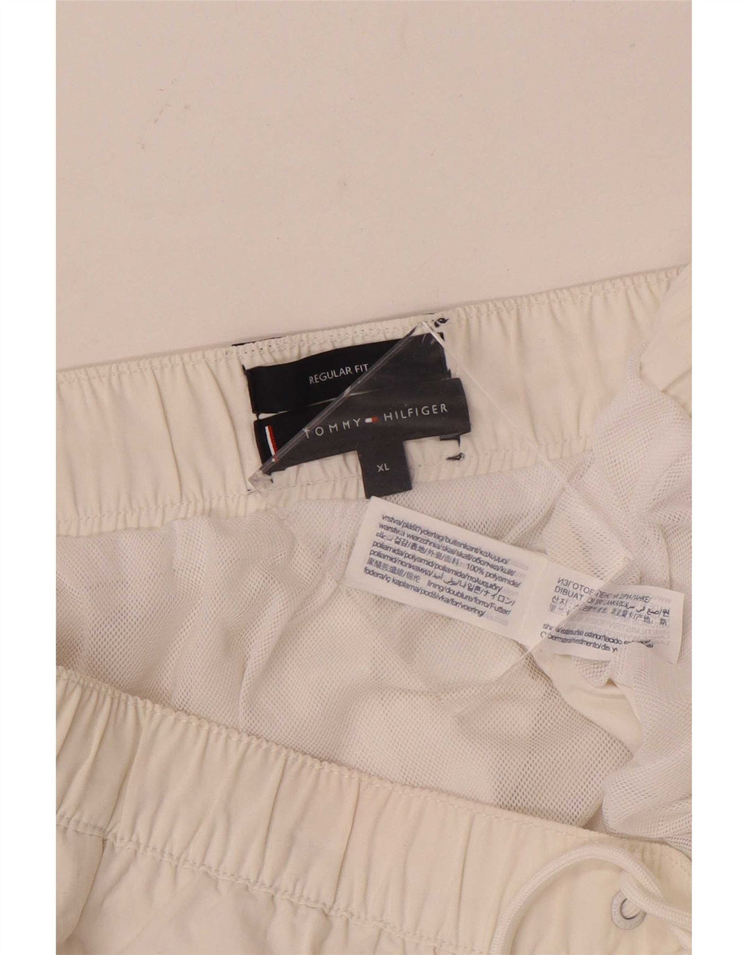 Tommy Hilfiger Herren Regular Fit Badeshorts XL Weiß Polyamid