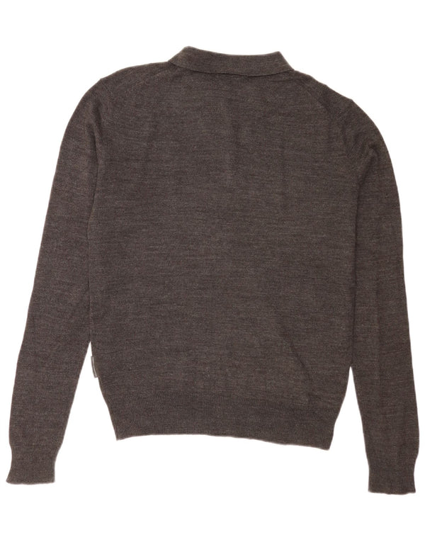 French Connection Herren-Pullover mit Rollkragen, XS, graues Acryl