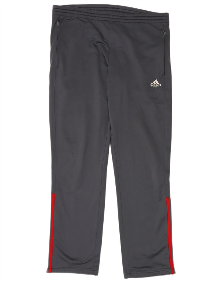 ADIDAS Herren-Trainingshose, UK 38/40, mittelgraues Polyester