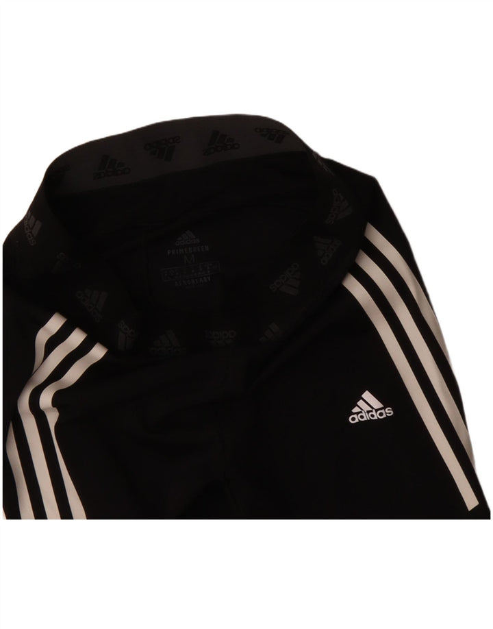ADIDAS Damen Aeroready Graphic Leggings UK 12 Medium Schwarz