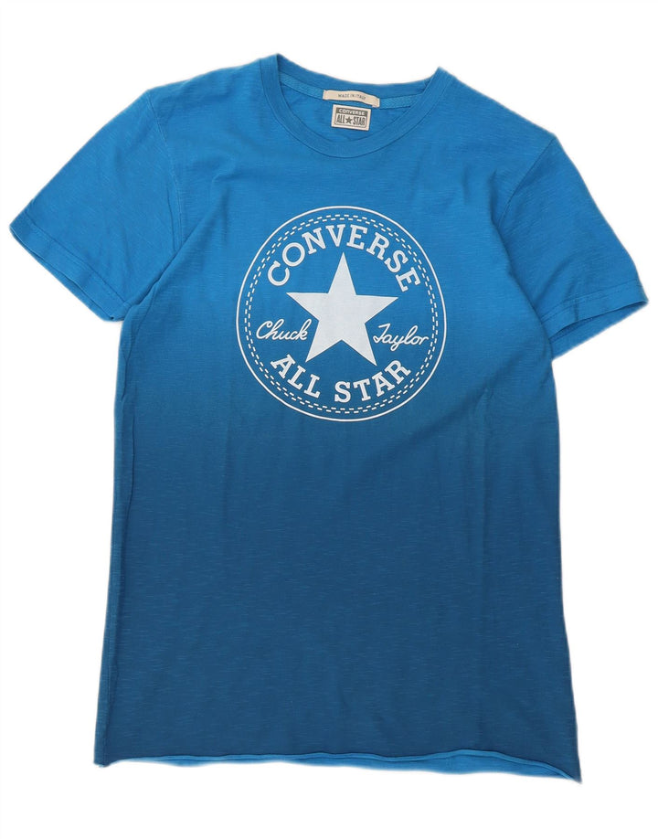 Converse Herren Chuck Taylor Graphic T-Shirt Top Small Blau Baumwolle