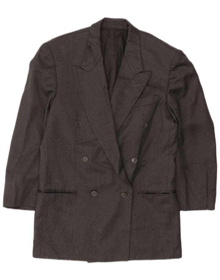 Yves Saint Laurent Herren Zweireihige Blazerjacke Größe 48 Groß Grau