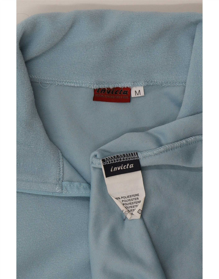 Invicta Damen-Fleecepullover mit Reißverschluss am Hals, UK 12, Mittelblau, Polyester