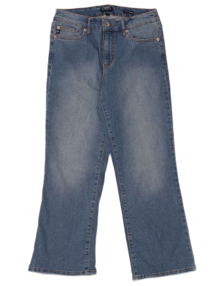 CHAPS Damen Kick Mid Rise Cropped Jeans US 8 Medium W29 L26 Blaue Baumwolle