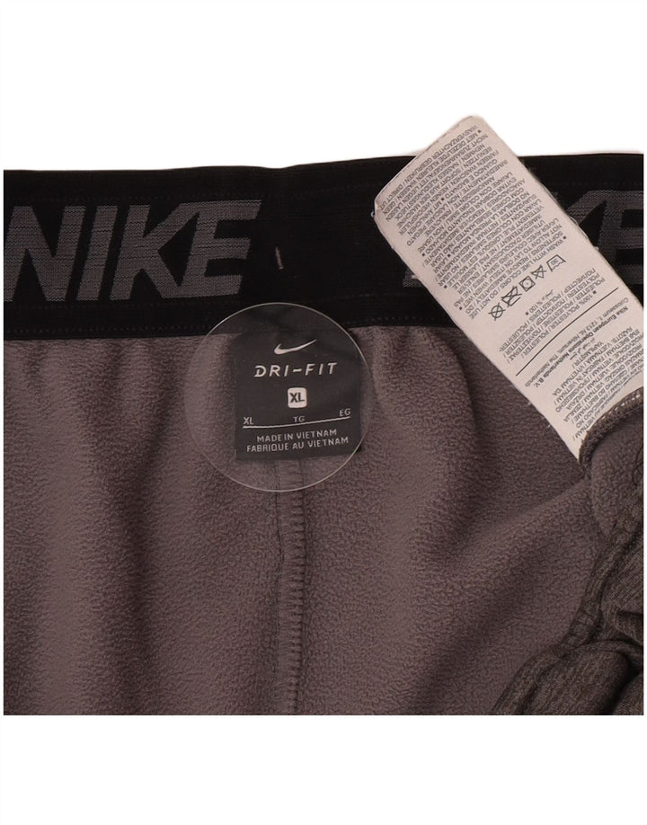Nike Herren Dri Fit Trainingshose Jogger XL Grau geflecktes Polyester