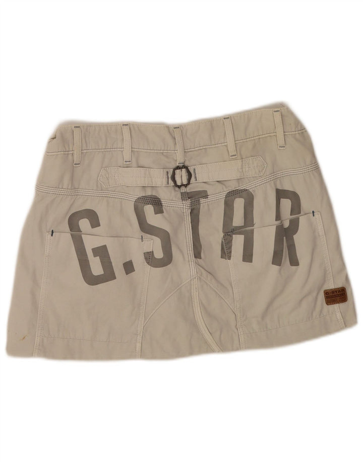 G-Star Damen Graphic Minirock W32 Large Beige Baumwolle