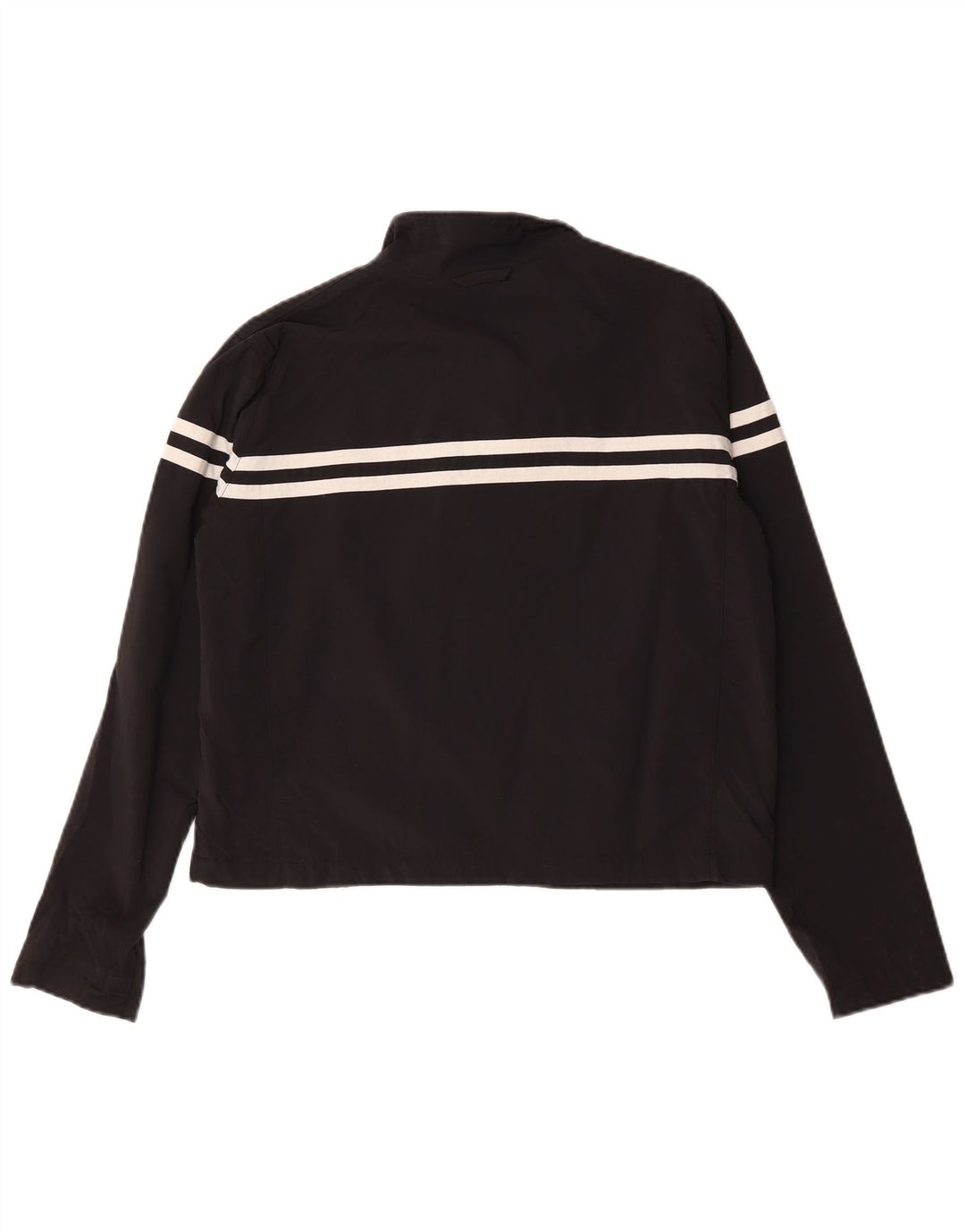 Nike Damen Crop Trainingsanzug Top Jacke US 12/14 Large Schwarz gestreift