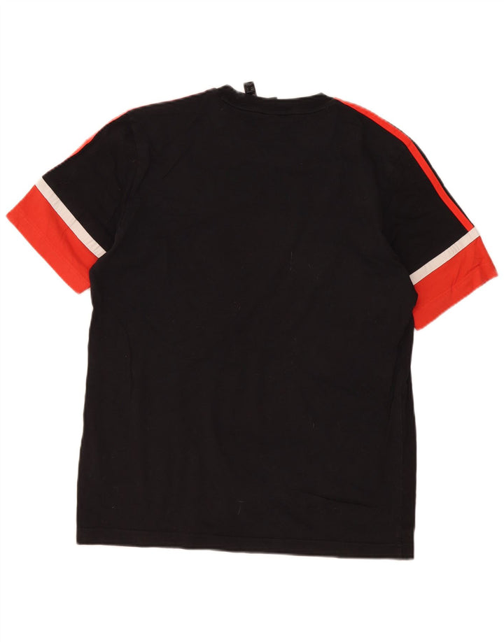 Adidas Herren Grafik T-Shirt Top Small Schwarz Colourblock