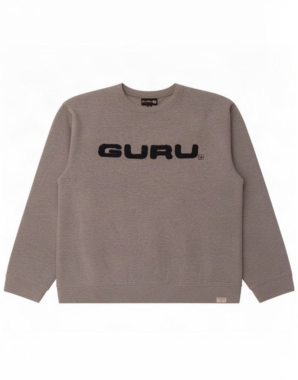 Guru Womens Graphic Sweatshirt Jumper UK 20 2XL Grey Cotton
