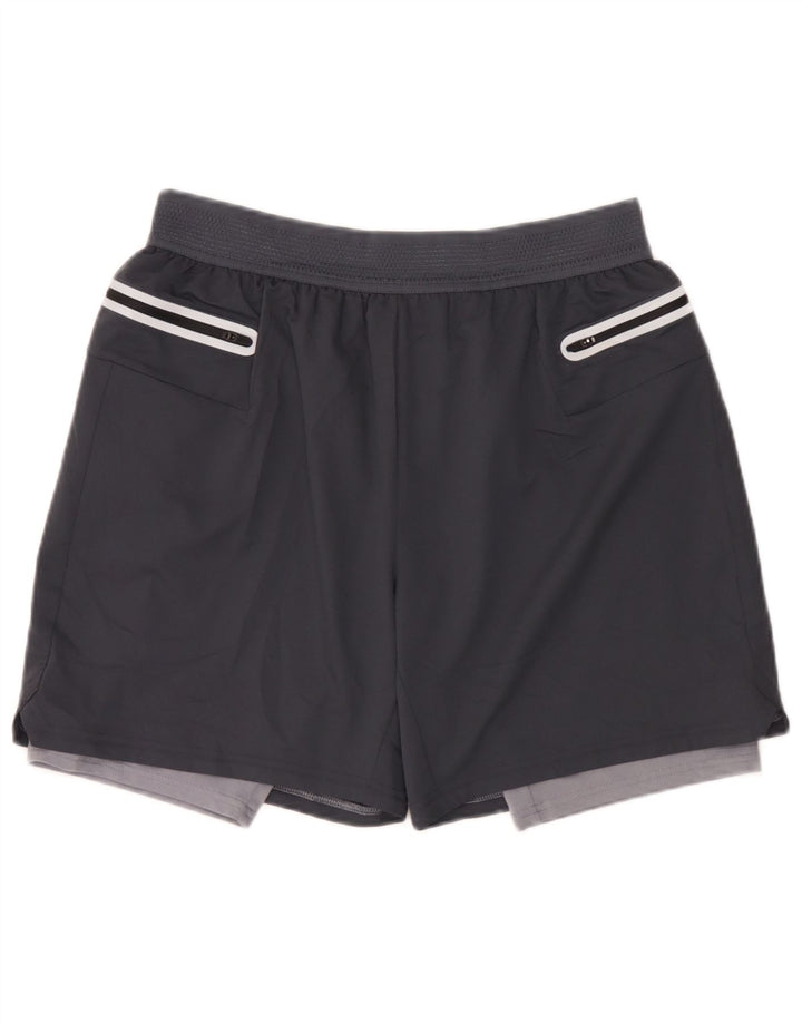 Marks & Spencer Herren-Sportshorts, groß, graues Polyester