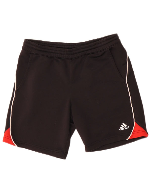 Adidas Climalite Sportshorts für Jungen, 9–10 Jahre, schwarzes Colourblock-Polyester