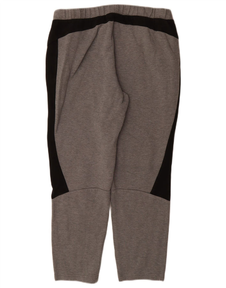 PUMA Herren-Trainingshose, große graue Colourblock-Baumwolle