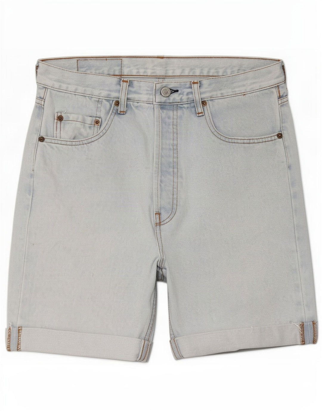 Levi's Herren 501 Jeansshorts, Größe L, W34, Blau, Baumwolle