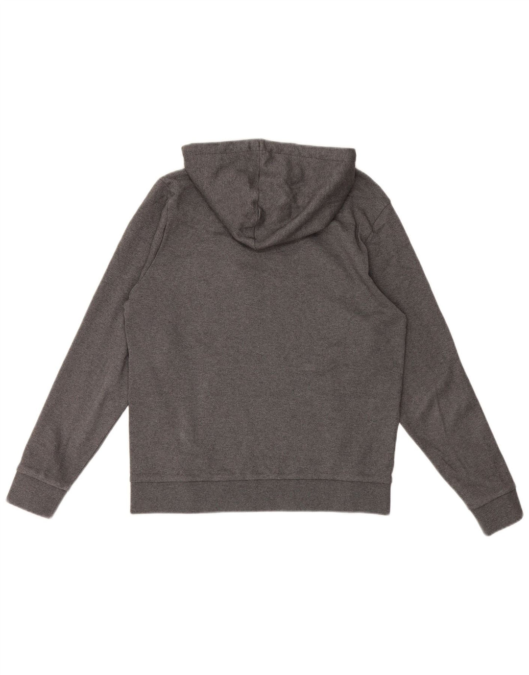 Hugo Boss Herren-Kapuzenpullover mit Grafik, mittelgraue Baumwolle