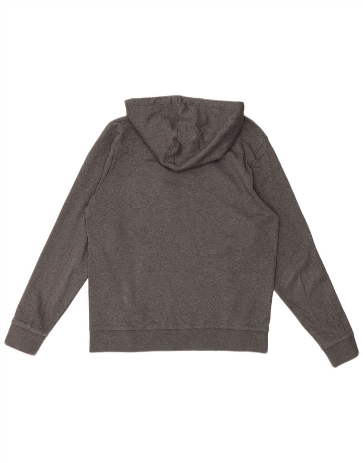 Hugo Boss Herren-Kapuzenpullover mit Grafik, mittelgraue Baumwolle