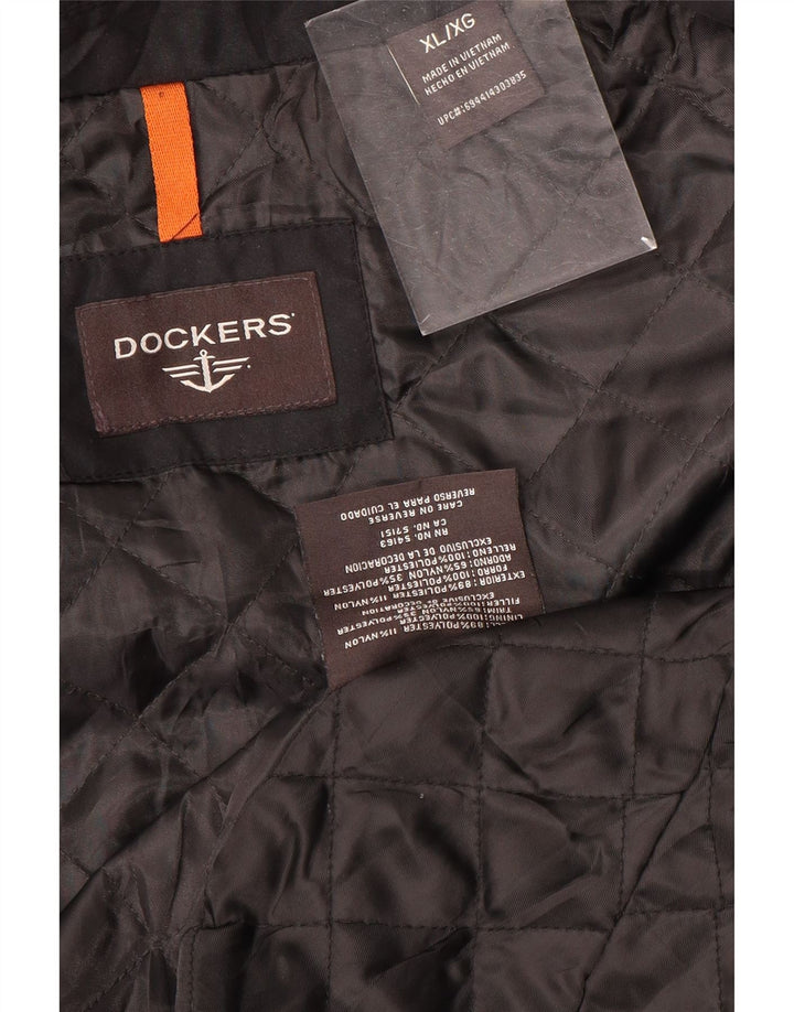 Dockers Herren Bomberjacke UK 42 XL Schwarz Polyester