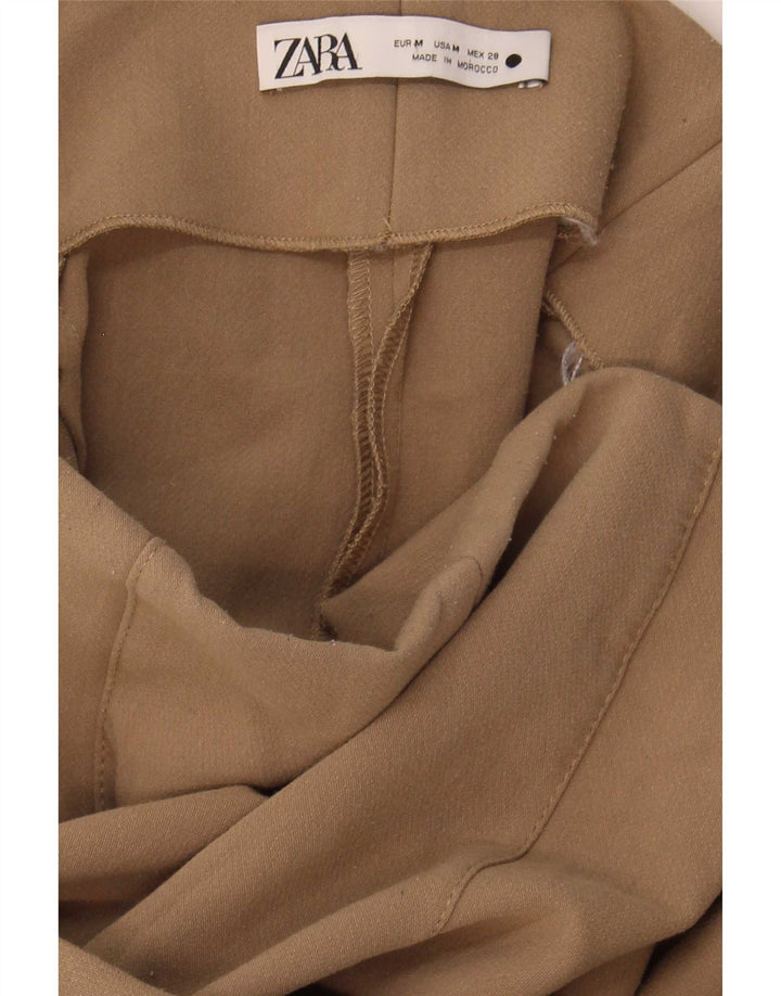 Zara Damen-Hose mit weitem Bein, mittelgroß, W29, L25, Beige
