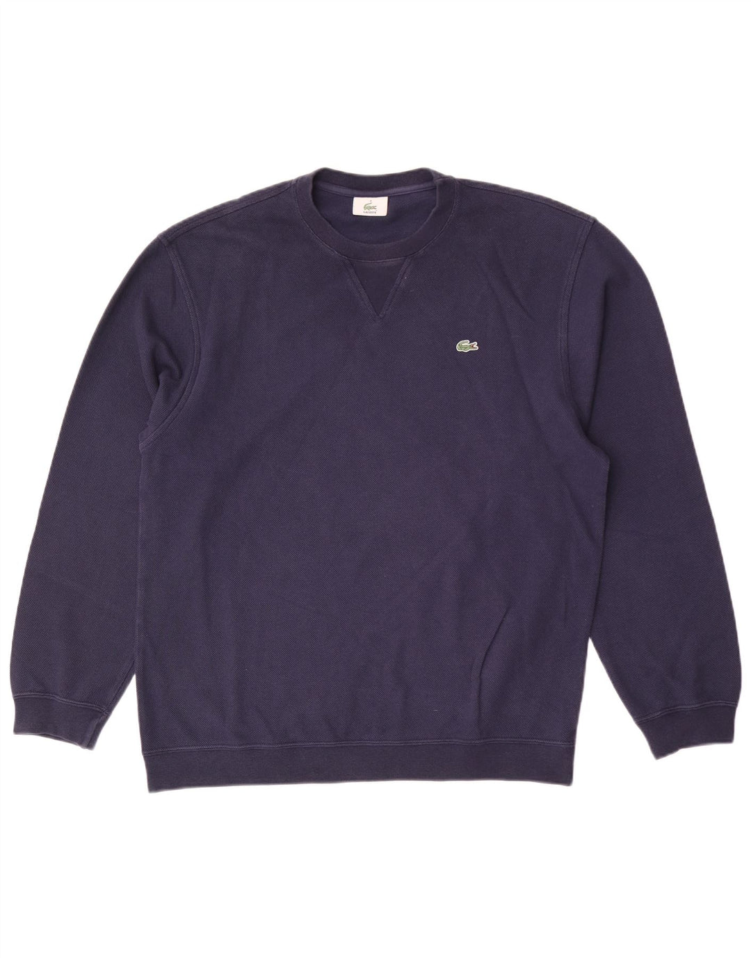 Lacoste Herren Sweatshirt Pullover Größe 4 Medium Marineblau Baumwolle