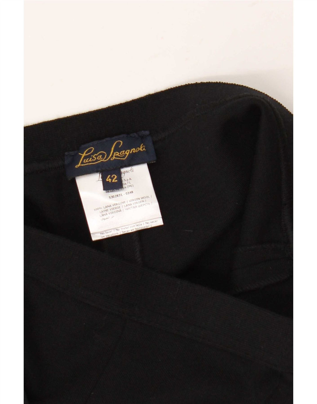 Luisa Spagnoli Damen Slim Freizeithose IT 42 Medium W32 L29 Schwarz