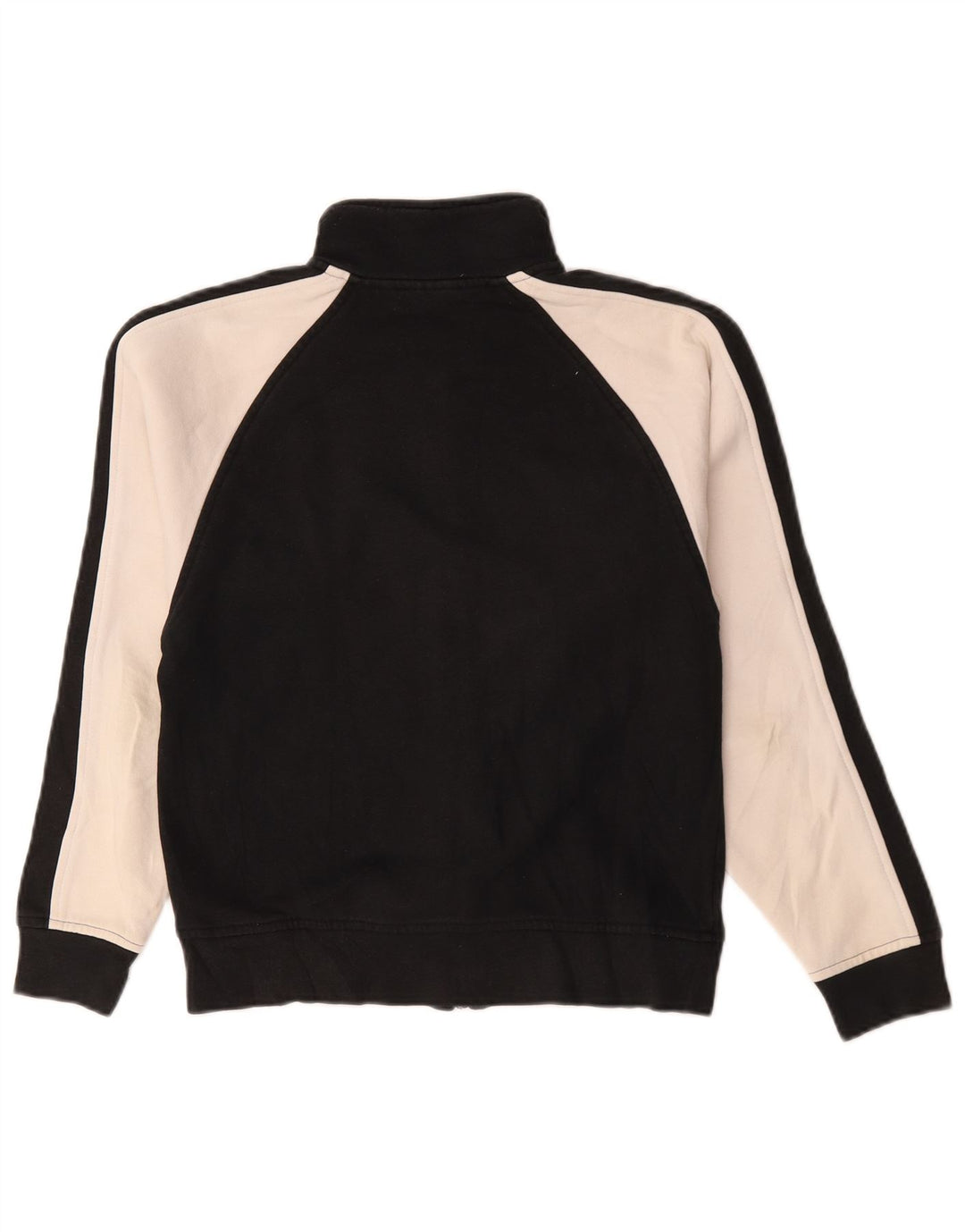 Fila Damen-Trainingsanzug-Oberteil, übergroß, Jacke, Gr. 10, Größe S, Schwarz, Farbblock
