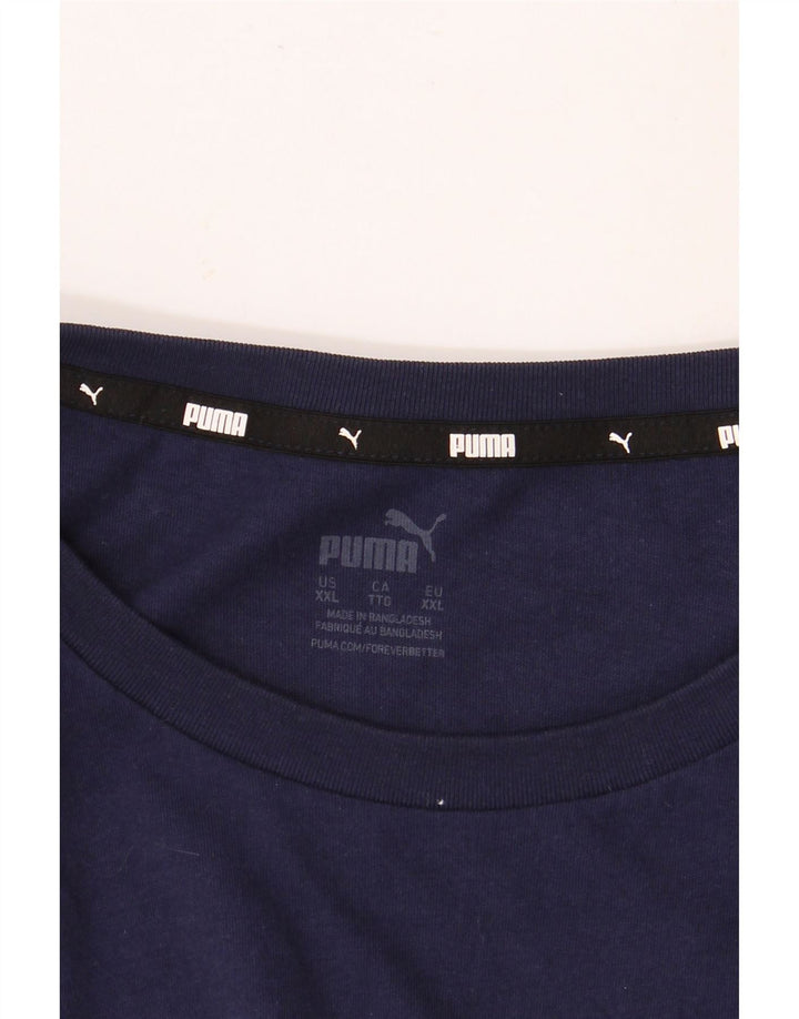PUMA Herren Grafik T-Shirt Top 2XL Marineblau