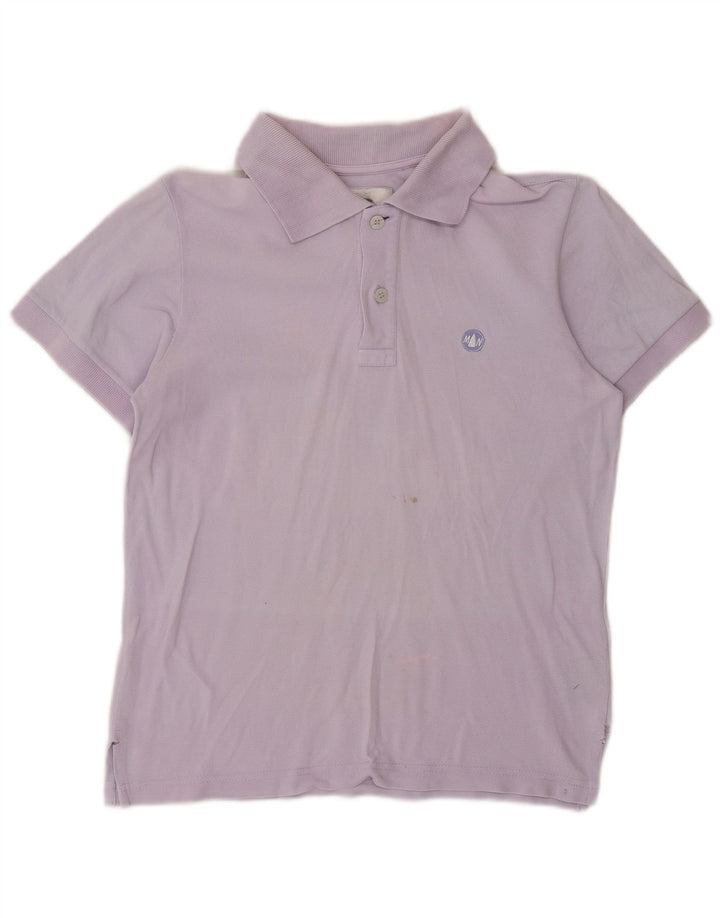 MURPHY & NYE Damen Poloshirt UK 10 Small Lila Baumwolle