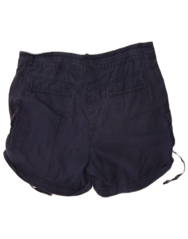 Marks & Spencer Damen Cargoshorts UK 10 Small W32 Marineblaue Baumwolle
