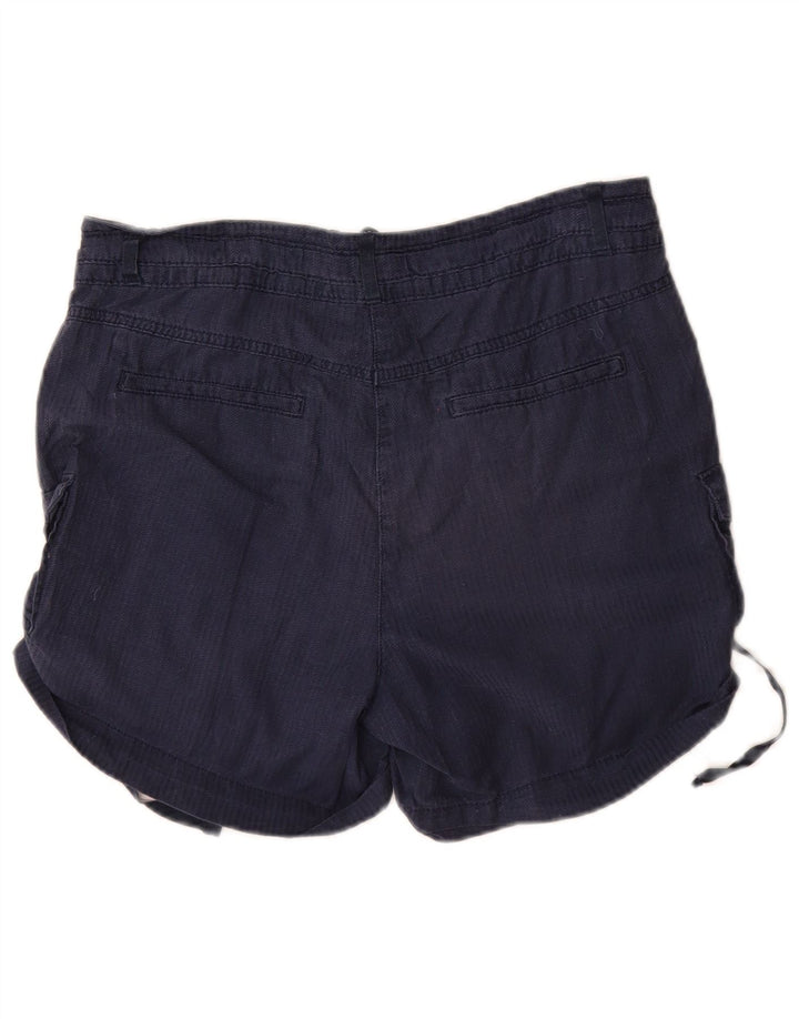 Marks & Spencer Damen Cargoshorts UK 10 Small W32 Marineblaue Baumwolle