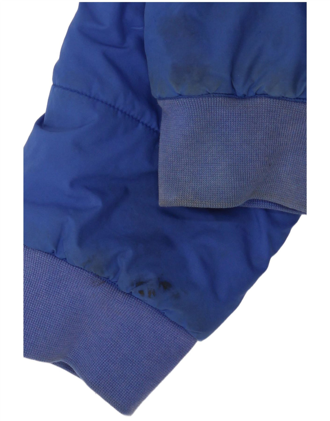 Adidas Wattierte Jacke mit Kapuze für Jungen, 15–16 Jahre, blaues Colourblock-Polyester