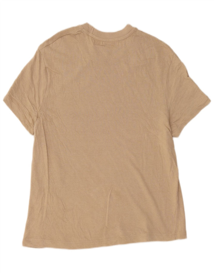 Zara Herren T-Shirt Top Mittelbeige Baumwolle