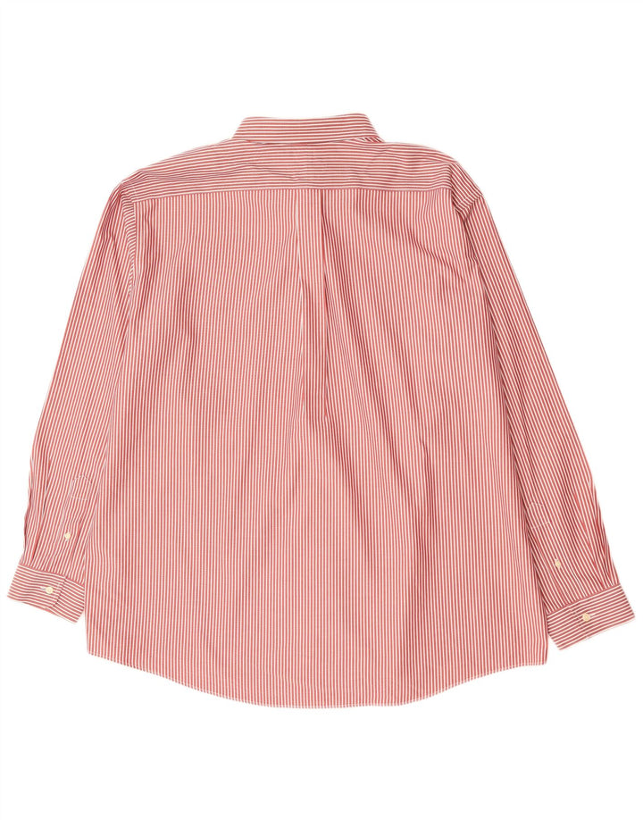 L.L.Bean Herrenhemd 2XL rot gestreift aus Baumwolle