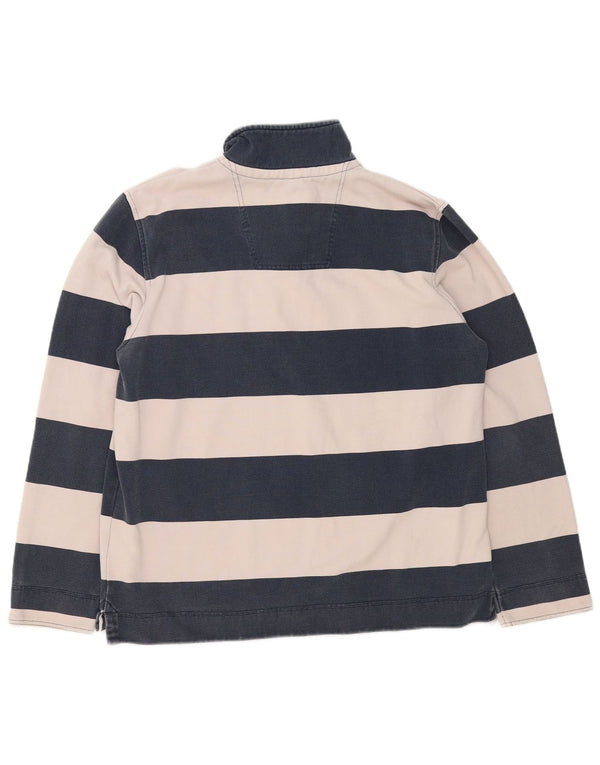 Crew Clothing Herren-Sweatshirt mit Reißverschluss, XL, marineblau, gestreift, Baumwolle