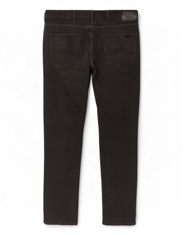 Armani Herren Slim Jeans W36 L30 Schwarze Baumwolle