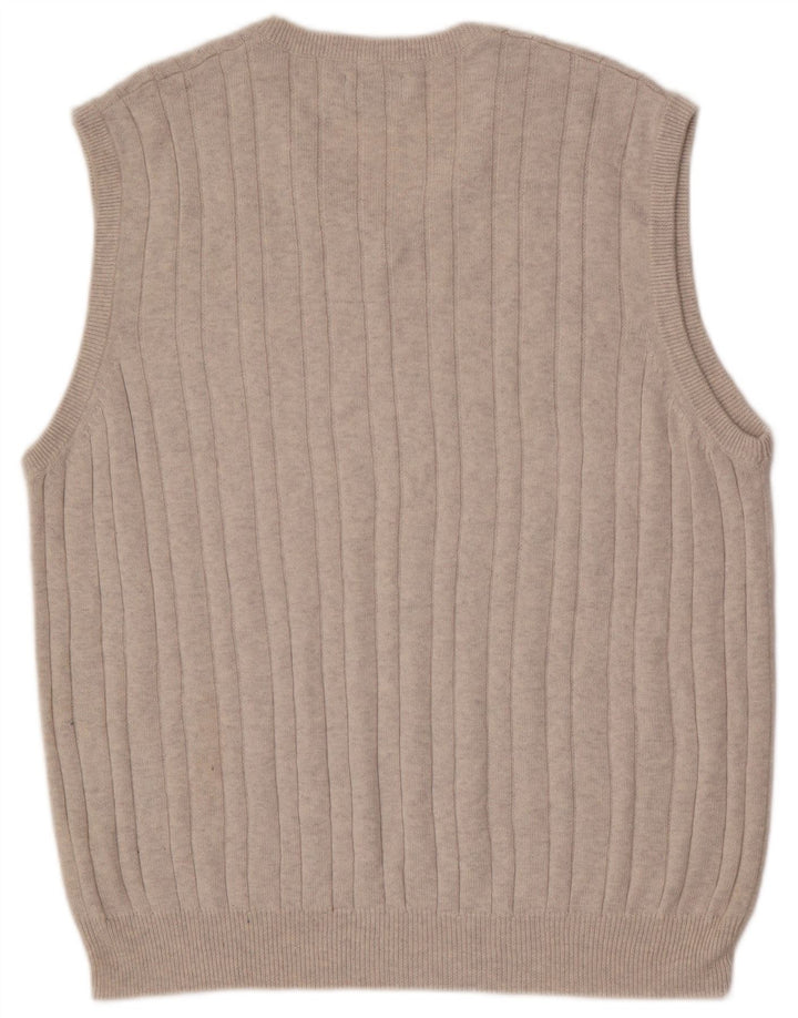 Marks & Spencer Herren-Tanktop in normaler Passform aus grauer Baumwolle