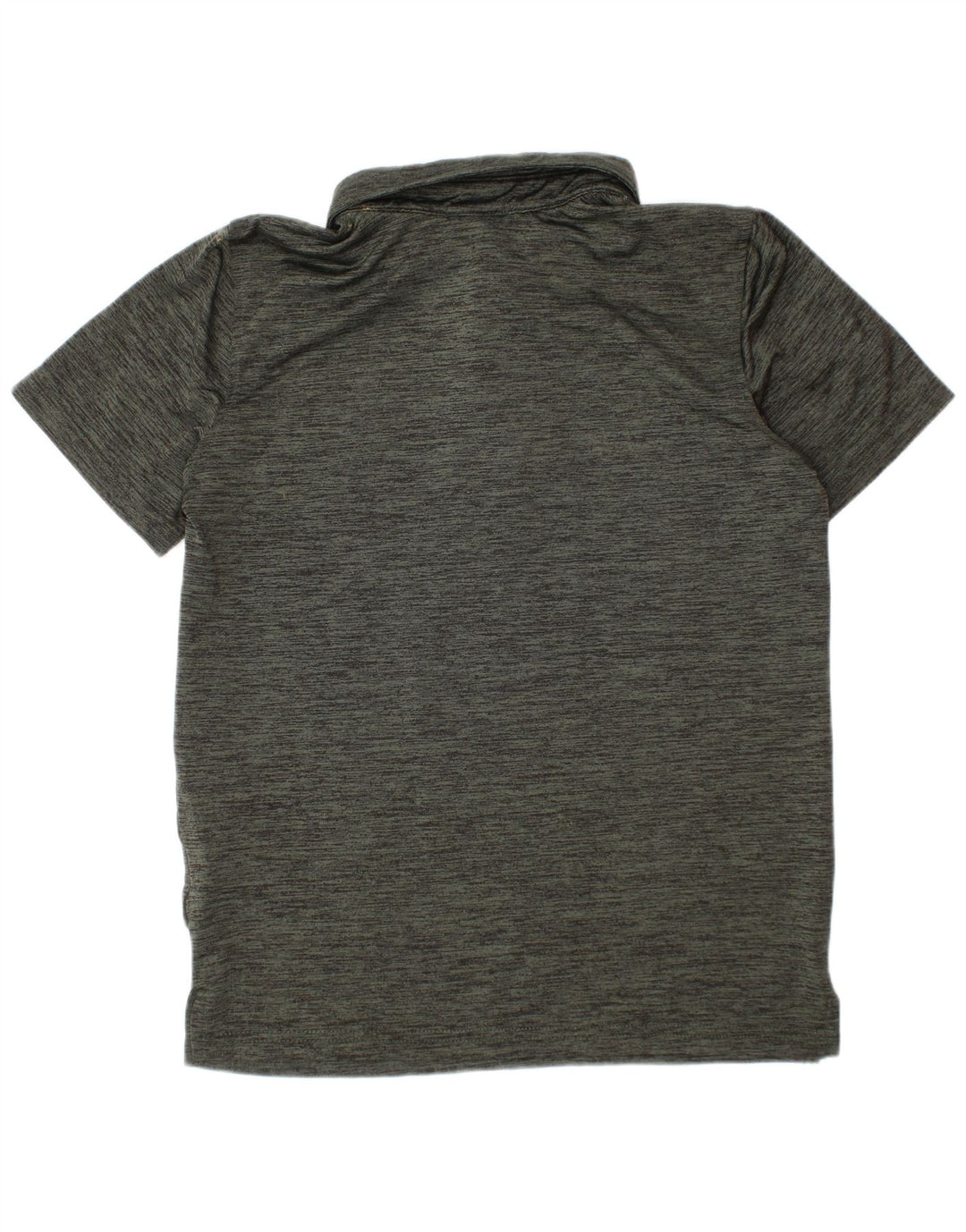 Puma Jungen-Poloshirt, 7–8 Jahre, klein, grün geflecktes Polyester