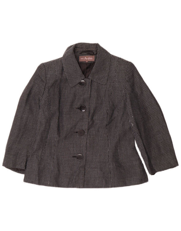 Marks & Spencer Damen-Blazerjacke mit 4 Knöpfen, Gr. 14, mittleres Marineblau