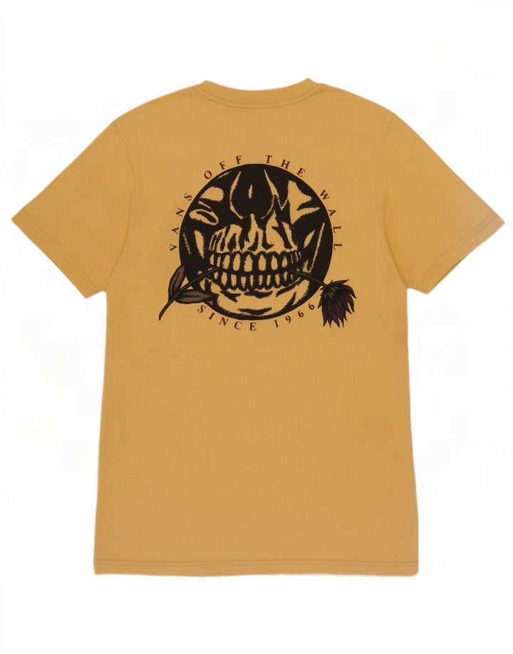 Vans Herren-T-Shirt mit individueller Passform, Grafik, Größe S, Gelb, Baumwolle