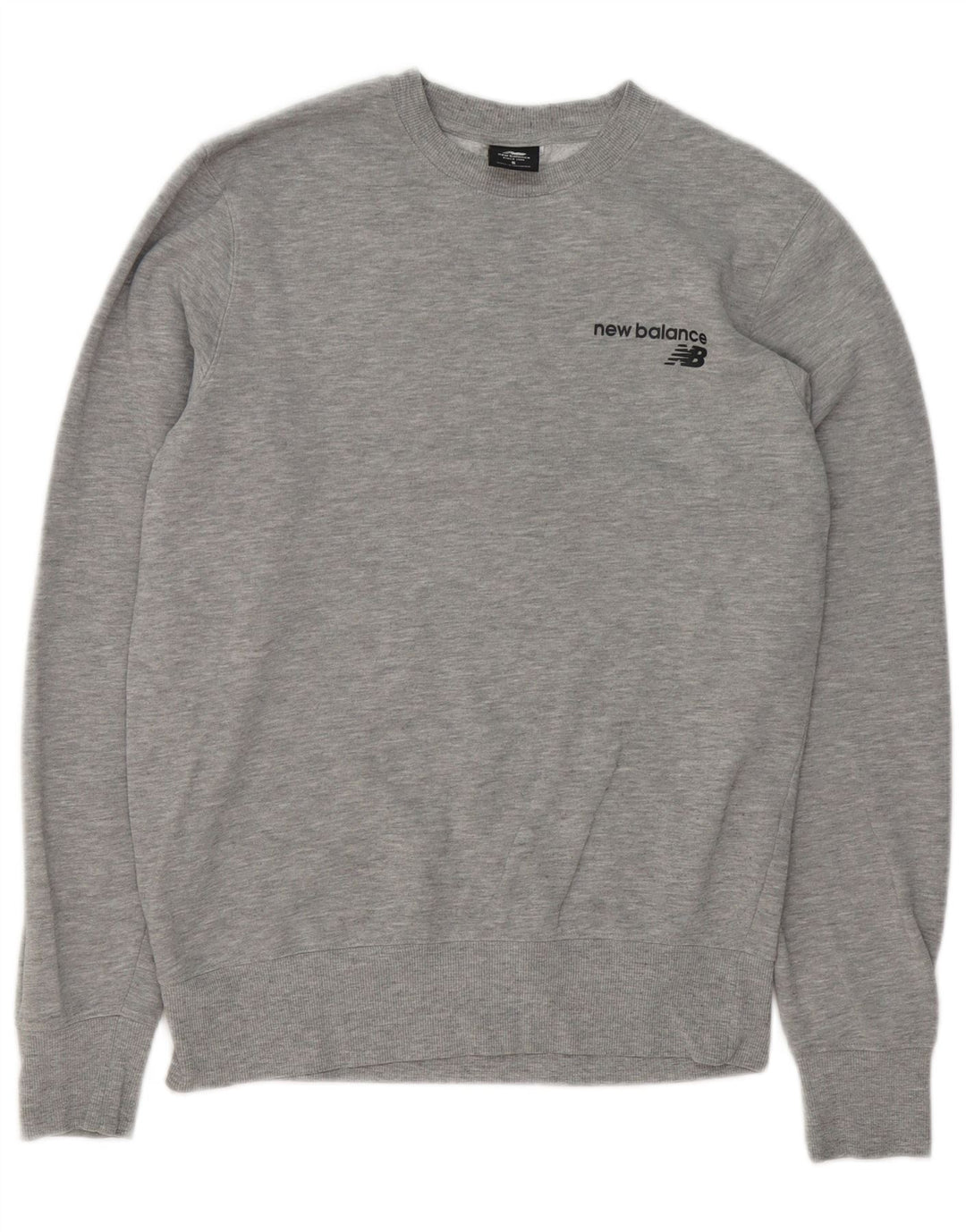 New Balance Herren-Sweatshirt, Pullover, Größe S, Grau, Baumwolle