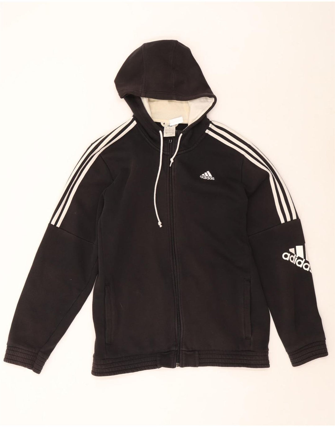 Nike Herren-Kapuzenpullover mit grafischem Reißverschluss, groß, aus schwarzem Polyester
