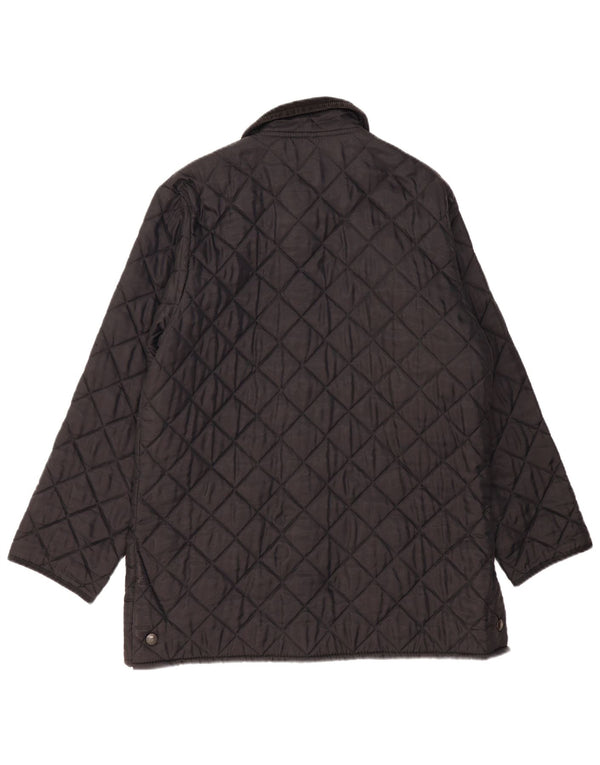 Barbour Herren LIDDESDALE Steppjacke UK 40 Large Schwarz Nylon