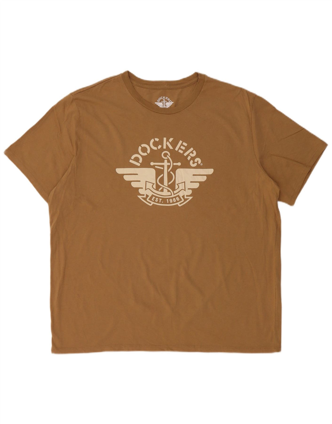 Dockers Herren-T-Shirt mit Grafik, XL, braun, Baumwolle