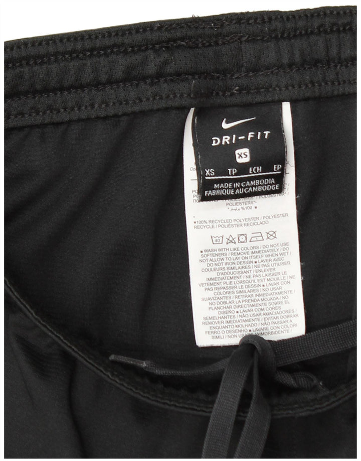 Nike Damen Dri Fit Sport Shorts UK 6 XS Schwarz Polyester