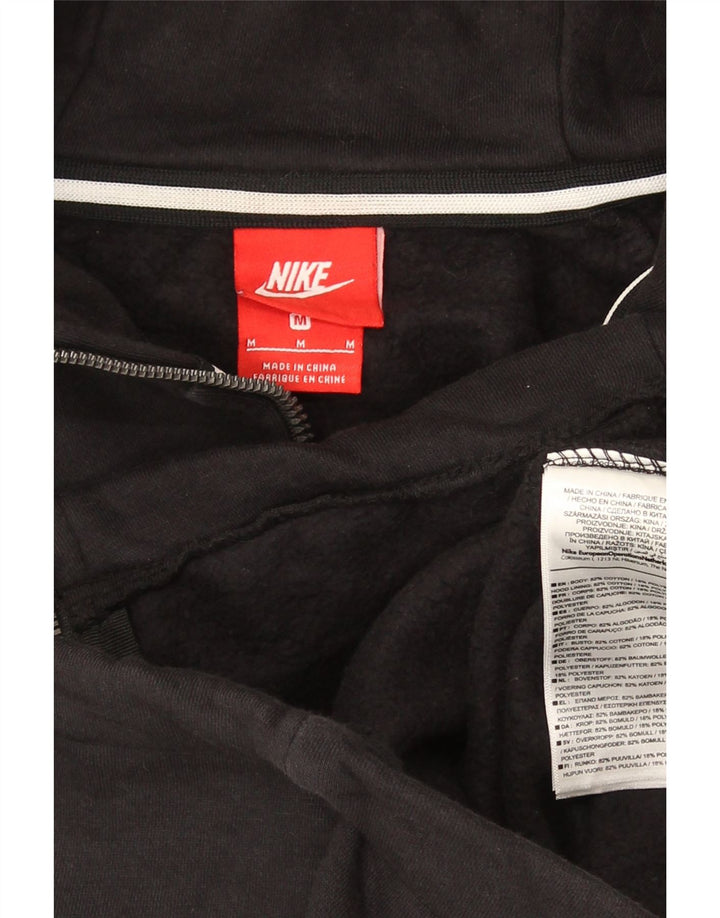 Nike Herren-Kapuzenpullover mit Reißverschluss, mittelschwarz, Baumwolle