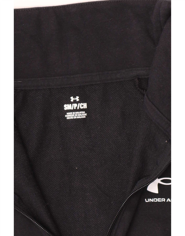Under Armour Damen-Pullover-Trainingsanzugoberteil mit Reißverschluss, UK 10, Größe S, Schwarz