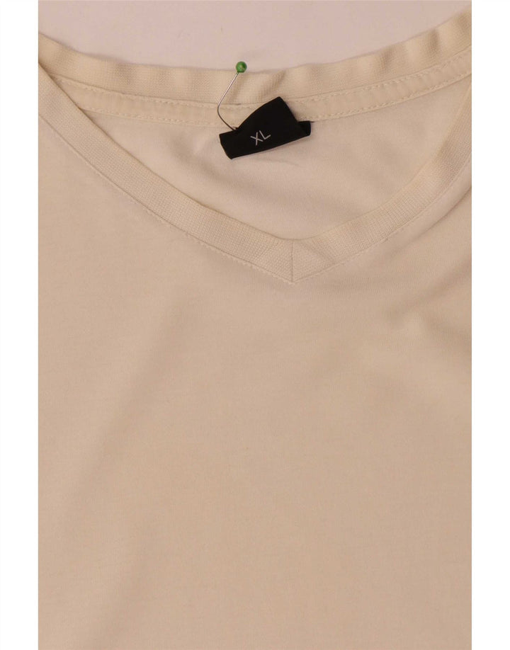 Hugo Boss Herren T-Shirt Top XL Weiße Baumwolle