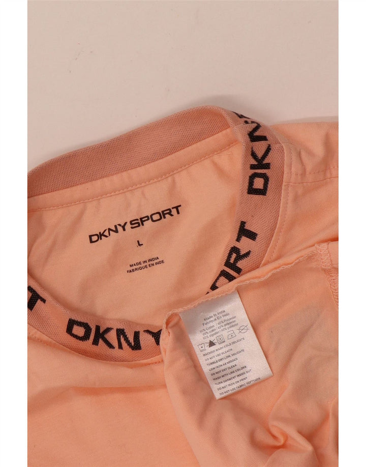 Dkny Herren-T-Shirt mit Grafik, Größe L, rosa, Baumwolle